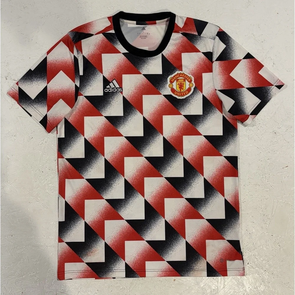 Adidas Manchester United 2022 Pre-Match Training Jersey Kit H56682 Men's Sz L